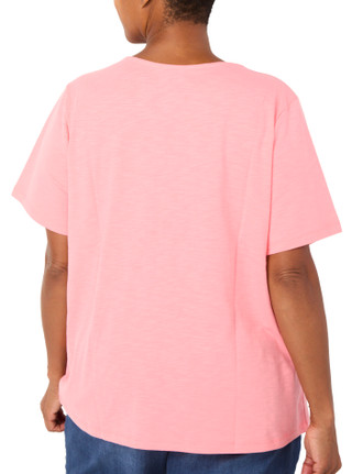 Thumbnail 3: Coral Bay Plus Short Sleeve Embroidered Floral Top 