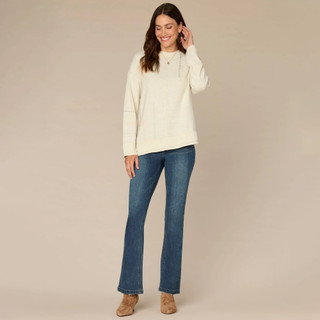 Thumbnail 3: Democracy Women's Asymmetrical Mixed Media Top  