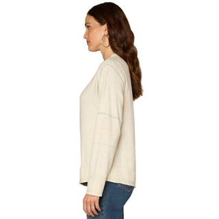 Thumbnail 4: Democracy Women's Asymmetrical Mixed Media Top  