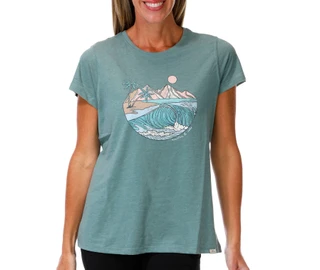 Thumbnail 1: Mountain And Isles Women's Short Sleeve Graphic Tee 