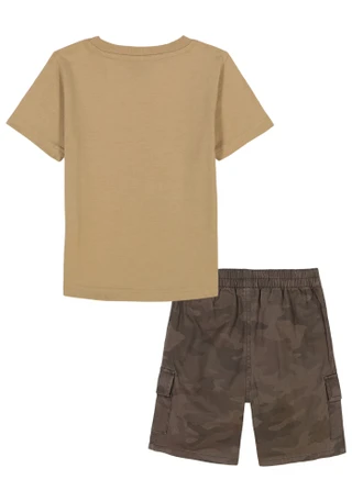 Thumbnail 3: Lucky Brand Little Boys' Cargo Short Set 
