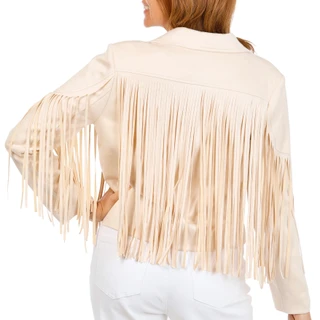 Thumbnail 3: WD NY Women's Suede Fringe Jacket 