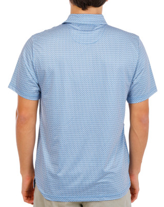 Thumbnail 2: PGA TOUR Men's Short Sleeve Printed Golf Polo 