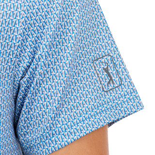 Thumbnail 3: PGA TOUR Men's Short Sleeve Printed Golf Polo 