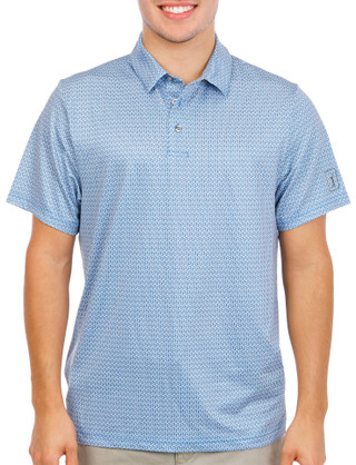 Thumbnail 1: PGA TOUR Men's Short Sleeve Printed Golf Polo 
