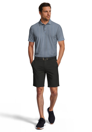 Thumbnail 4: PGA TOUR Men's Short Sleeve Printed Golf Polo 
