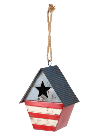 Thumbnail 1: SPECIAL T IMPORTS Metal American Birdhouse 