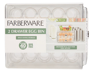 Thumbnail 1: Farberware 40-Count 2-Drawer Egg Bin 