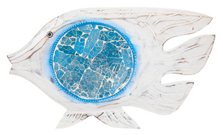 Thumbnail 1: JD YEATTS Wood Mosaic Fish Accent 