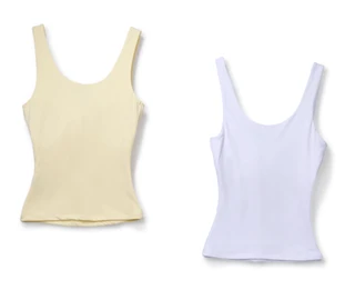 Thumbnail 2: Sugar Kiss Juniors' Molded Cup Tank Top 2-Pack 