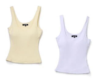 Thumbnail 1: Sugar Kiss Juniors' Molded Cup Tank Top 2-Pack 