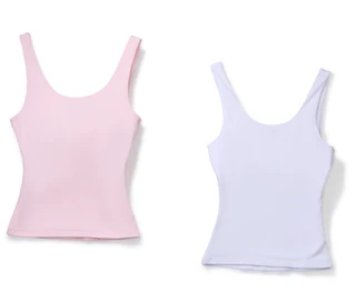 Thumbnail 2: Sugar Kiss Juniors' Molded Cup Tank Top 2-Pack 