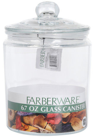 Thumbnail 2: Farberware Glass Canister with Glass Lid 