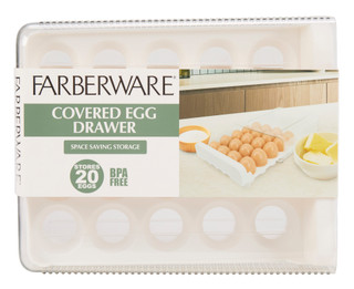 Thumbnail 1: Farberware 20-Slot Covered Egg Drawer 