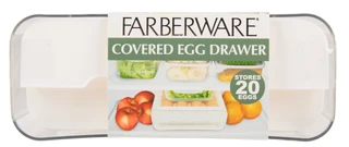 Thumbnail 2: Farberware 20-Slot Covered Egg Drawer 