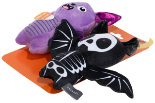 Thumbnail 2: Fringe Studio 2 Pc Harvest Bat To The Bone Dog Toy Set 