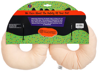 Thumbnail 2: Bow Wow Pet 2 Pk Harvest Donut Plush Dog Toys 