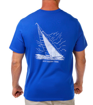 Thumbnail 1: Southern Tide Men's Short Sleeve Sailboat Tee 