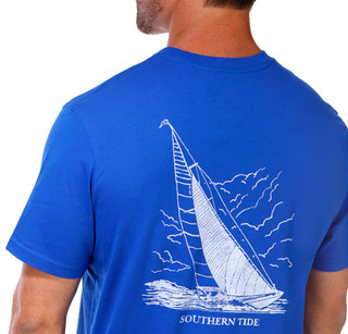 Thumbnail 3: Southern Tide Men's Short Sleeve Sailboat Tee 