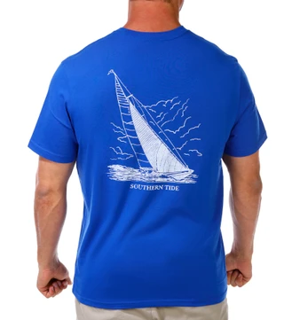 Thumbnail 1: Southern Tide Men's Short Sleeve Sailboat Tee 