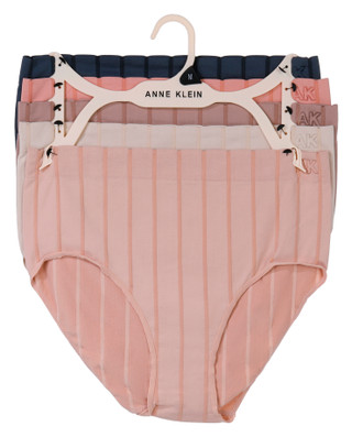 Thumbnail 1: ANNE KLEIN Women's 5-Pack Wide Rib Brief Panties 