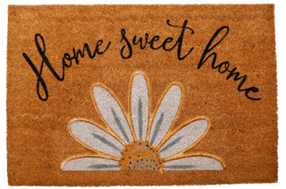 Thumbnail 1: Home Essentials Embossed Daisy Outdoor Mat 
