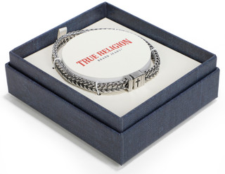 Thumbnail 3: True Religion Men's Snake Chain Brass Bracelet 