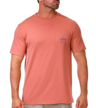 Thumbnail 3: Guy Harvey Men's Faded Pocket T-Shirt 