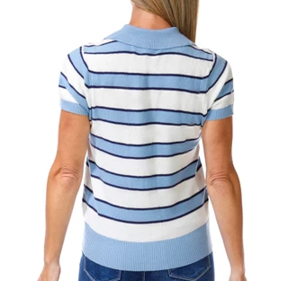 Thumbnail 2: FLAG & ANTHEM Women's Short Sleeve Polo Sweater 