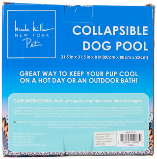 Thumbnail 2: Nicole Miller 31.5-Inch Collapsible Dog Pool 