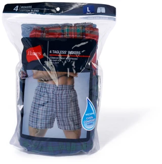 Thumbnail 1: Hanes Men's 4-Pack Woven Boxers 