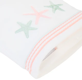 Thumbnail 3: Caro Home 2-Pack Starfish Embroidered Hand Towels 