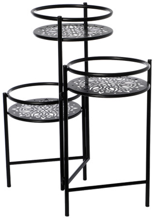 Thumbnail 3: Sagebrook Home 3-Tier Folding Mandala Plant Stand 