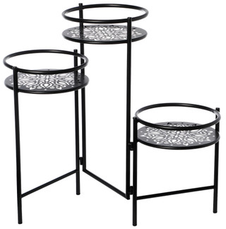 Thumbnail 1: Sagebrook Home 3-Tier Folding Mandala Plant Stand 