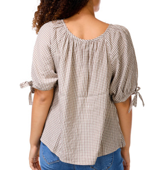 Thumbnail 2: MAX STUDIO Women's Tie Sleeve Blouse 