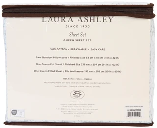 Thumbnail 2: Laura Ashley Tierney Cotton Sheet Set 