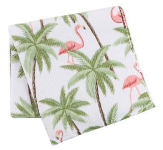 Thumbnail 1: Panama Jack Tropical Flamingo Bath Towel 