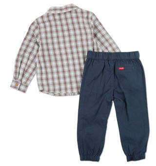 Thumbnail 2: Wrangler Toddler Boys 2 Pc Pants Set 