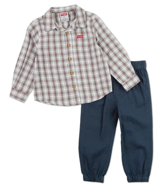 Thumbnail 1: Wrangler Toddler Boys 2 Pc Pants Set 