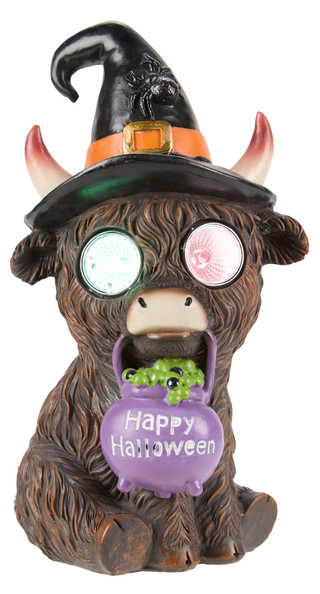 Thumbnail 2: Magical Season 9 in LED Highland Cow Halloween Home Accent 