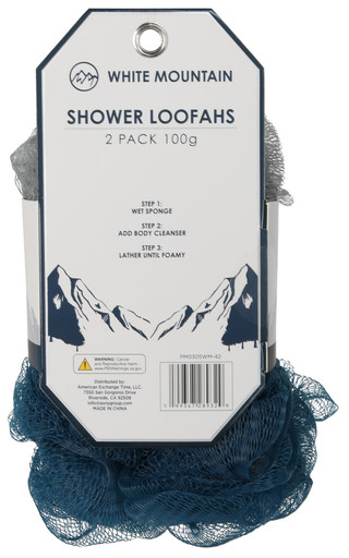 Thumbnail 2: White Mountain 2 Pk Shower Loofahs 