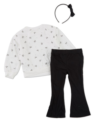 Thumbnail 2: Btween Toddler Girls 3 Pc Flare Leggings Set 