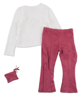 Thumbnail 2: Btween Little Girls 3 Pc Flare Leggings Set 