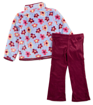 Thumbnail 2: Picapino Little Girls 2 Pc Jacket & Pants Set 