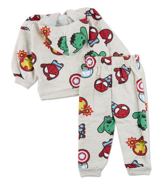 Thumbnail 2: Marvel Toddler Boys 2 Pc Character Pants Set w/ Hoodie 
