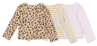 Thumbnail 2: B Kind Little Girls 3 Pk Long Sleeve Tops  