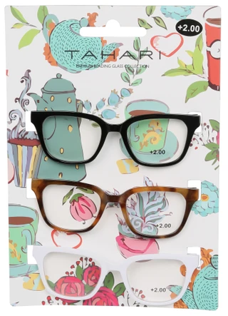Thumbnail 1: Tahari Women's 3 Pk Premium +2.00 Reading Glass Collection  