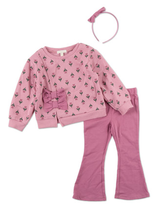 Thumbnail 1: Btween Toddler Girls 3 Pc Flare Leggings Set 