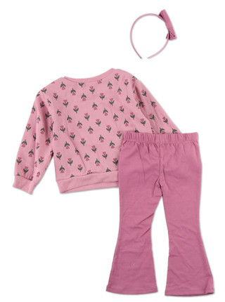 Thumbnail 2: Btween Toddler Girls 3 Pc Flare Leggings Set 