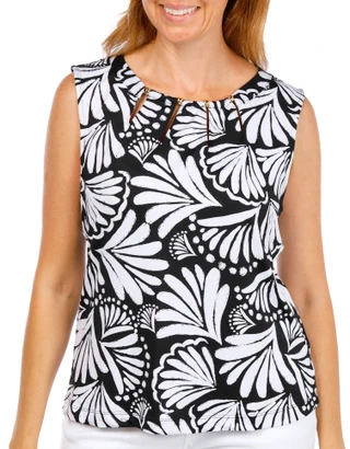 Thumbnail 1: Zac & Rachel Women's Sleeveless Jersey Knit Top 